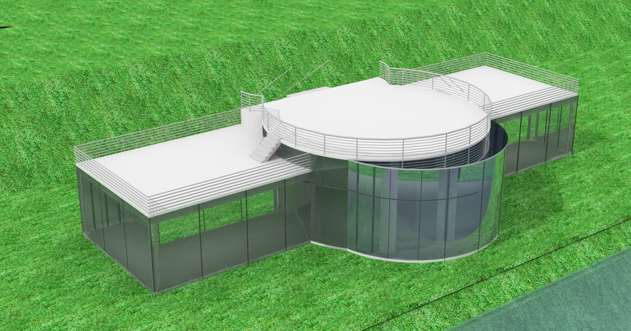 3D modeling of a party center named joljochona, at mirpur cantonment